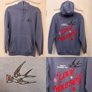 Jacks Surfboards Hoodie with Love Yourself Graphic Women’s Size Small